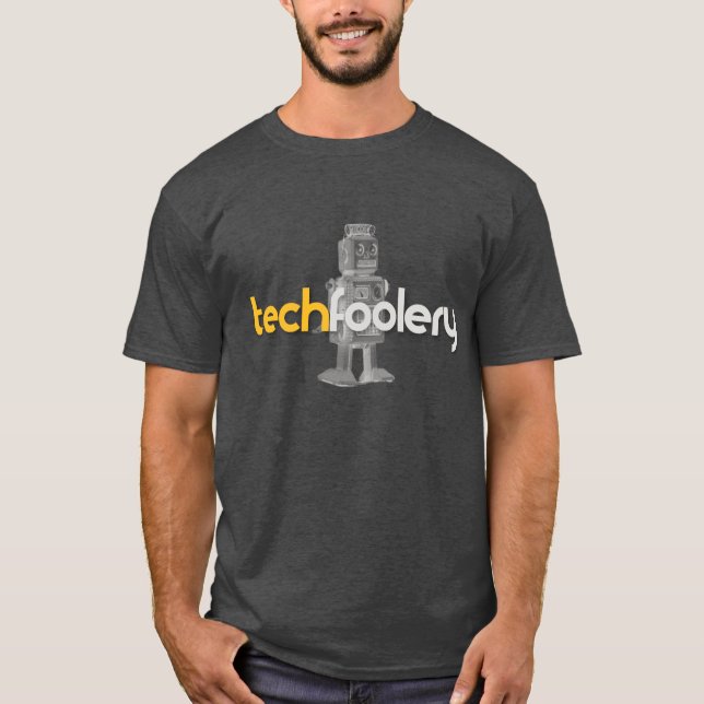 Camiseta Logotipo del robot de Techfoolery - hombres (Anverso)