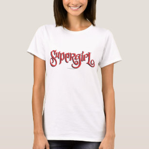 Camiseta Logotipo del rojo de Supergirl