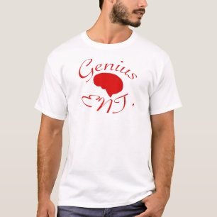 Camiseta Logotipo del rojo del entretenimiento del genio