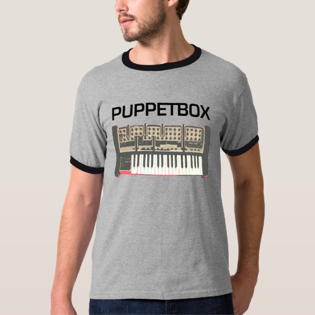Camiseta Logotipo del sintetizador de Puppetbox (Anverso)