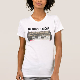 Camiseta Logotipo del teclado de Puppetbox (señoras)