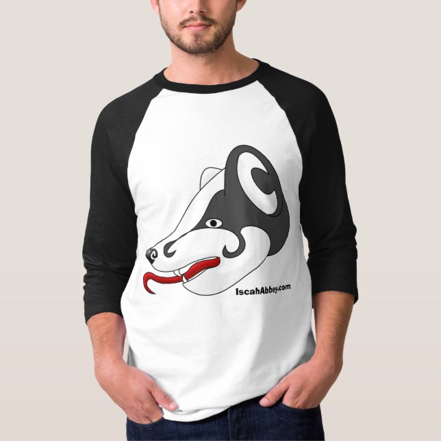 Camiseta Logotipo del tejón, IscahAbbey.com (Anverso)