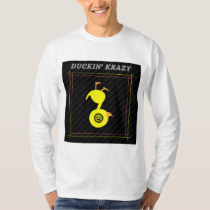 Camiseta Logotipo del tenedor largo (blanco)