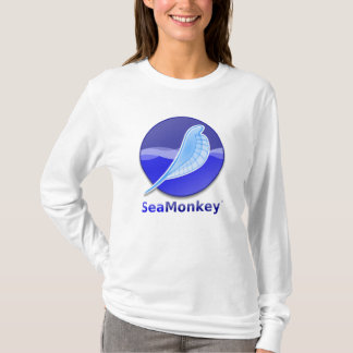 Camiseta Logotipo del texto de SeaMonkey