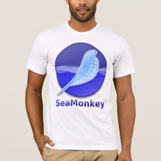 Camiseta Logotipo del texto de SeaMonkey