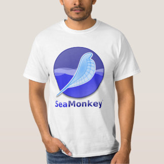 Camiseta Logotipo del texto de SeaMonkey
