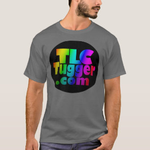 Camiseta Logotipo del TLC Tugger - arco iris en óvalo negr