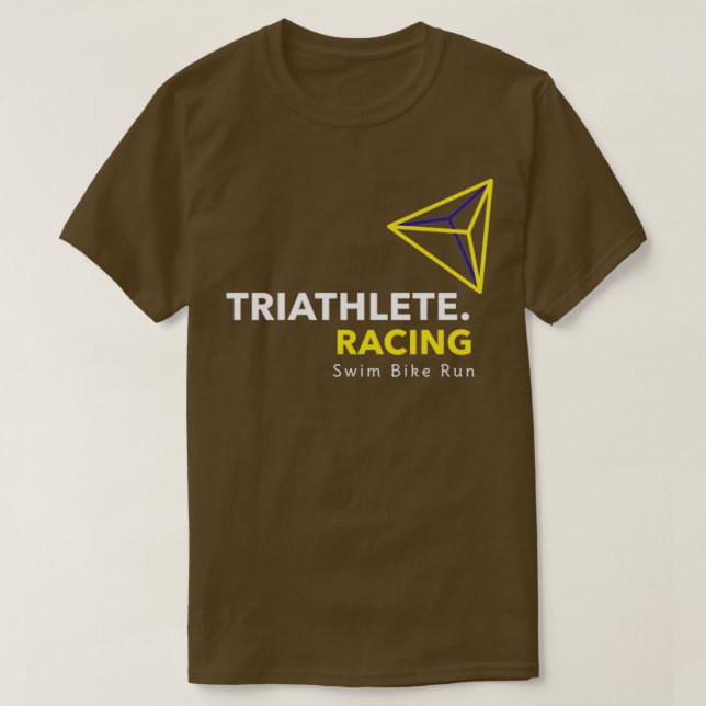 Camiseta Logotipo del Triángulo de Triatlón (Diseño del anverso)