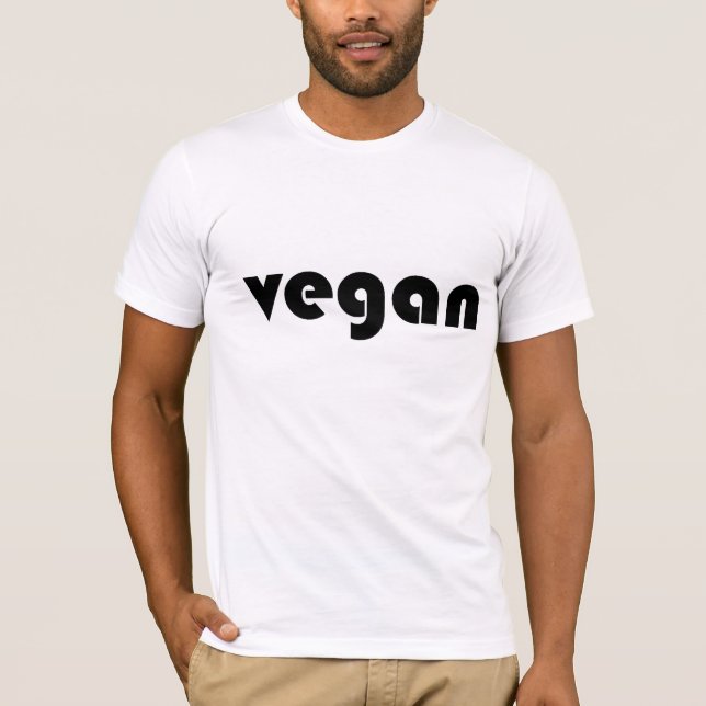Camiseta logotipo del vegano (Anverso)