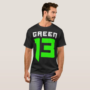 Camiseta Logotipo del verde 13 (negro)