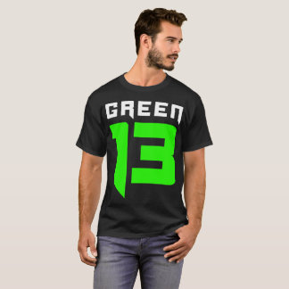Camiseta Logotipo del verde 13 (negro)