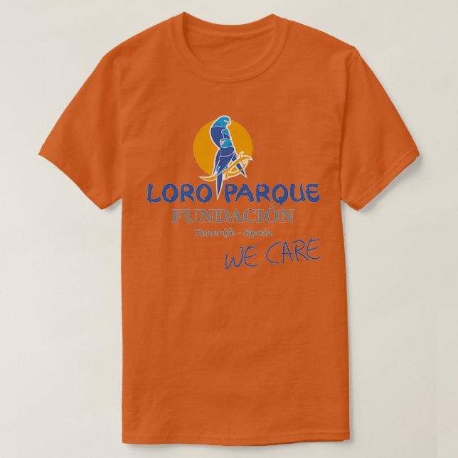 Camiseta Logotipo del zoológico de Loro Parque Tenerife1 (Diseño del anverso)