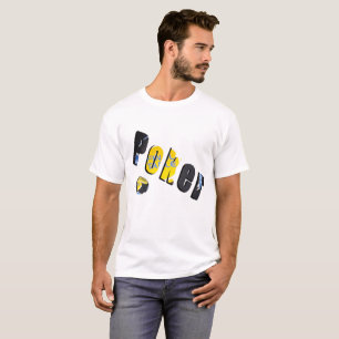 Camiseta Logotipo Dimensional de los Chips de Poker, camise