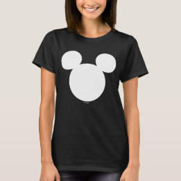 Camiseta Logotipo Disney | Icono de Mickey blanco