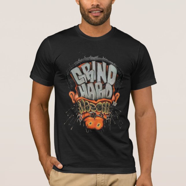 Camiseta Logotipo duro de la rutina (Anverso)