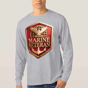 Camiseta Logotipo Emblema de Veterano del Cuerpo de Marines
