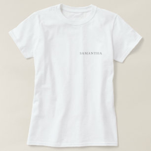 Camiseta Logotipo Empresarial Empleado Personal Nombre Empr