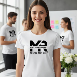 Camiseta Logotipo empresarial personalizado moderno minimal