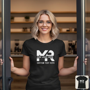 Camiseta Logotipo empresarial personalizado moderno minimal