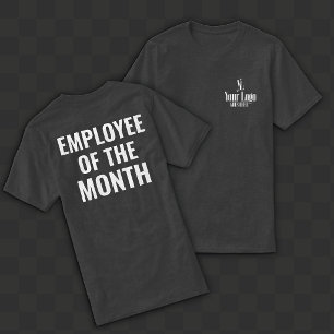 Camiseta Logotipo en Bolsillo del Pecho Empleado del Mes en