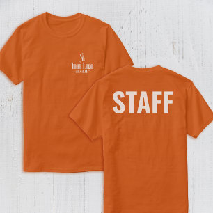 Camiseta Logotipo en Bolsillo del pecho Espalda del Persona