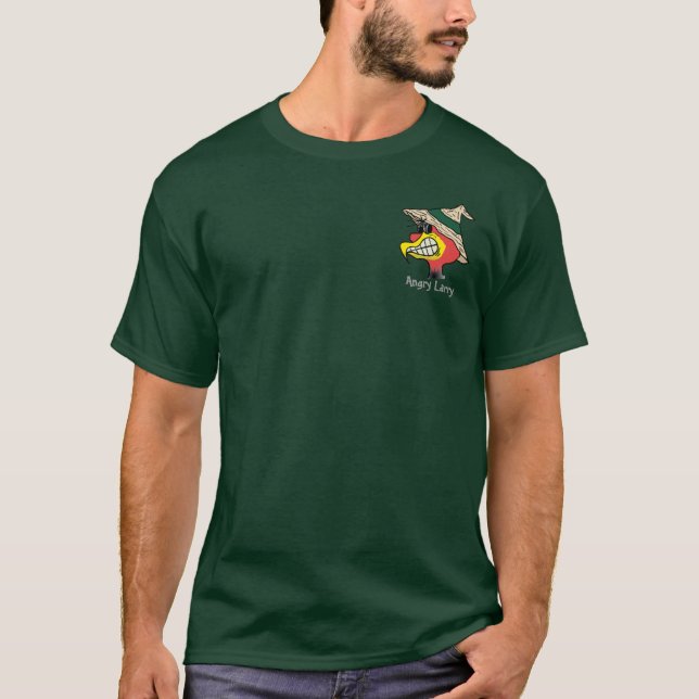 Camiseta Logotipo enojado del bolsillo de Larry (Anverso)