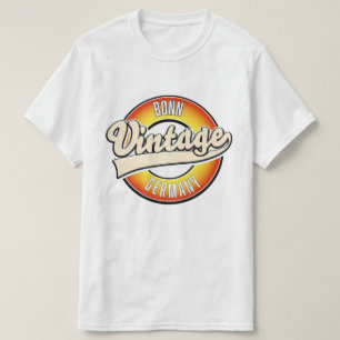 Camiseta logotipo estilo vintage de Bonn