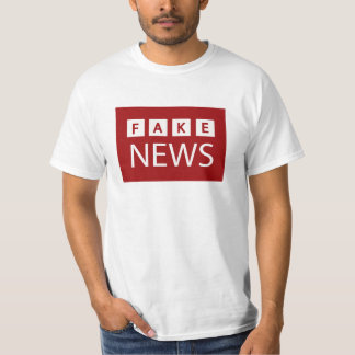 Camiseta Logotipo falso de las noticias político incorrecto