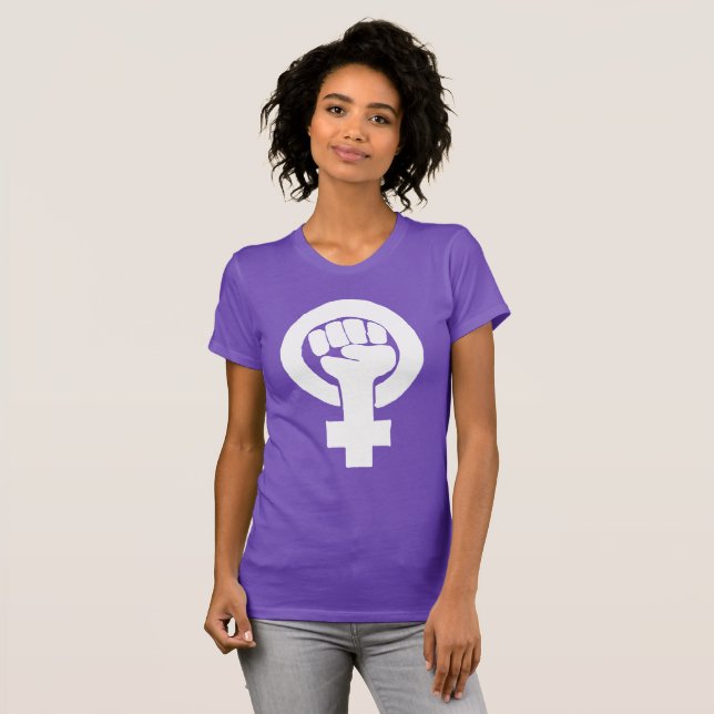 Camiseta Logotipo, feminista/feminista, igualdad/igualidad: (Anverso completo)