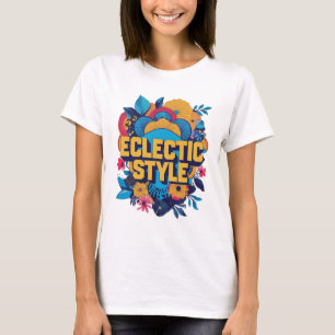 Camiseta Logotipo floral Estilo ecléctico