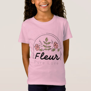Camiseta Logotipo floral Fleur – Amor Puro