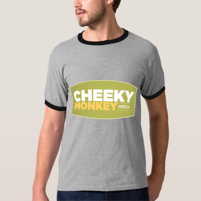 Camiseta Logotipo fresco del mono (Anverso)