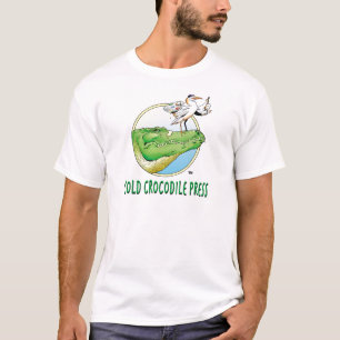 Camiseta Logotipo frío de la prensa del cocodrilo