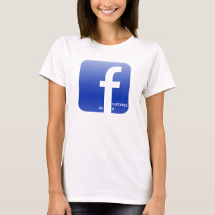 Camiseta Logotipo frustrado de Facebook de la esposa