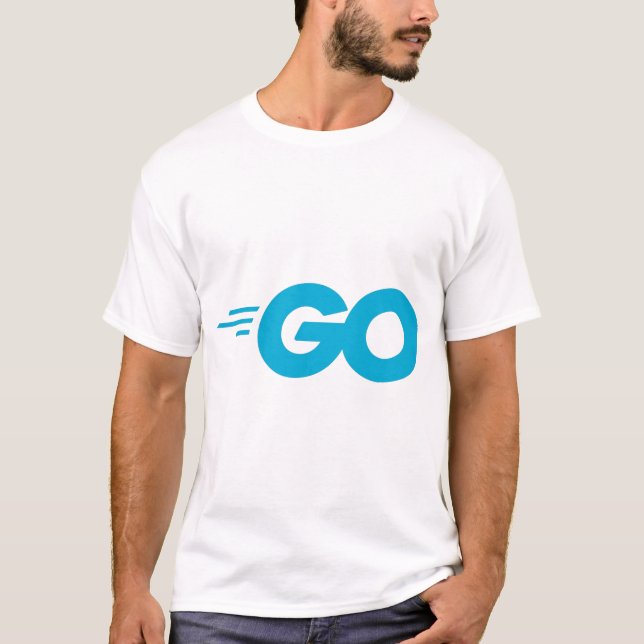 Camiseta Logotipo Golang (Lenguaje de programación Go) (Anverso)