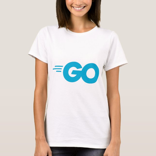 Camiseta Logotipo Golang (Lenguaje de programación Go) (Anverso)