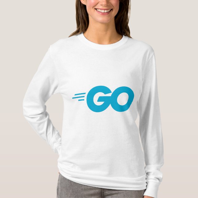 Camiseta Logotipo Golang (Lenguaje de programación Go) (Anverso)