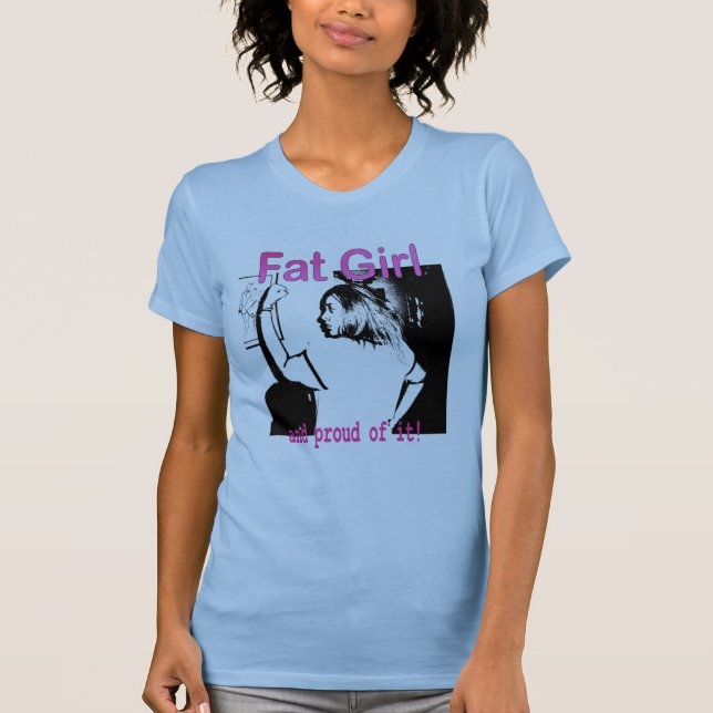 Camiseta Logotipo gordo del chica (Anverso)