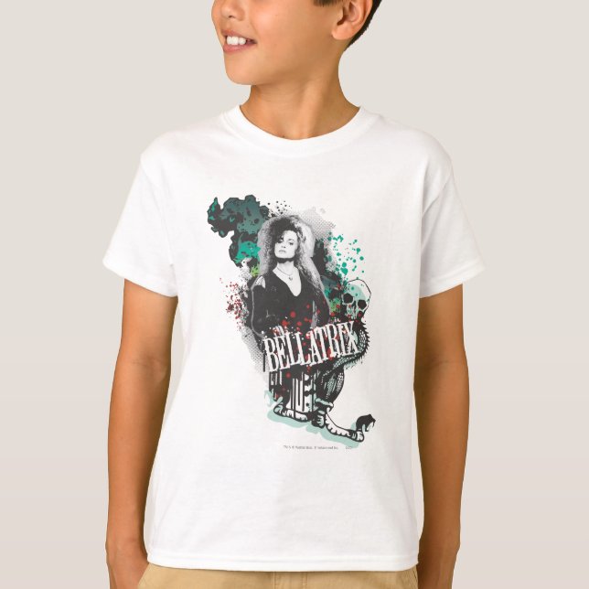 Camiseta Logotipo gráfico de Bellatrix Lestrange (Anverso)