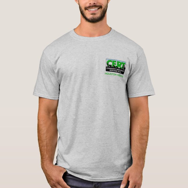 Camiseta Logotipo grande del CERT (gris) (Anverso)