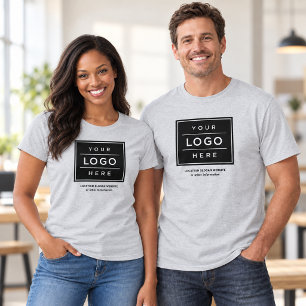 Camiseta Logotipo gris de la empresa del personal