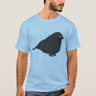 Camiseta Logotipo gris del pájaro