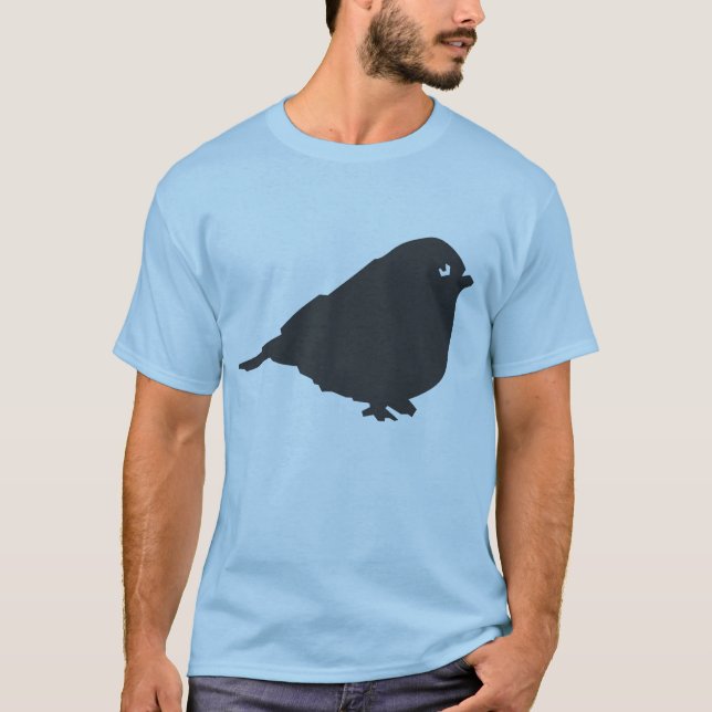 Camiseta Logotipo gris del pájaro (Anverso)