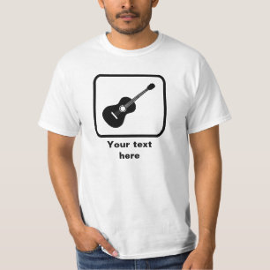 Camiseta Logotipo Guitarista — Personalizable