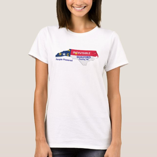 Camiseta Logotipo indivisible del condado de Guilford (Anverso)