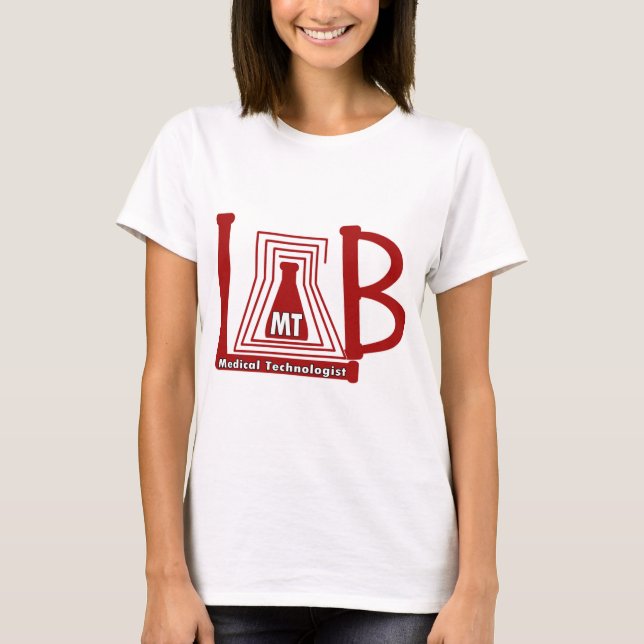 CAMISETA LOGOTIPO LAB FLASK - LABORATORIO MÉDICO (Anverso)