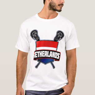 Camiseta Logotipo Lacrosse Holandés Con Nombre Y Número