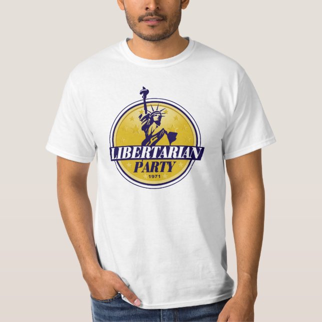 Camiseta Logotipo libertario del fiesta político (Anverso)