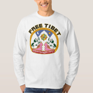 Camiseta Logotipo libre de la bandera de Tíbet