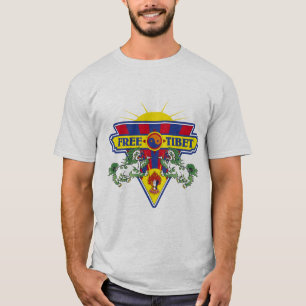 Camiseta Logotipo libre de la bandera de Tíbet